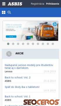 asbis.sk mobil preview