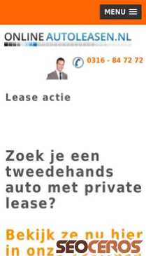 onlineautoleasen.nl/actie.php mobil előnézeti kép