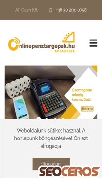 onlinepenztargepek.hu mobil náhľad obrázku
