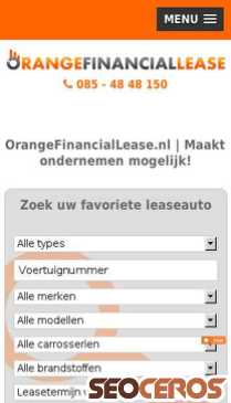orangefinanciallease.nl mobil náhľad obrázku