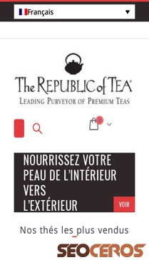 organic-tea.ch/fr mobil előnézeti kép