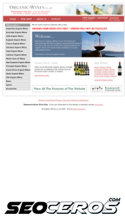 organic-wines.co.uk mobil náhľad obrázku