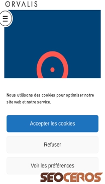 orvalis.fr mobil preview