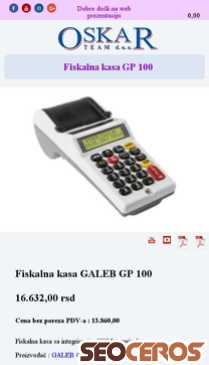 oskarvaga.com/fiskalna-kasa-gp-100 mobil förhandsvisning