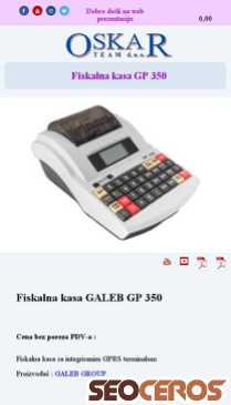 oskarvaga.com/fiskalna-kasa-gp-350 mobil förhandsvisning