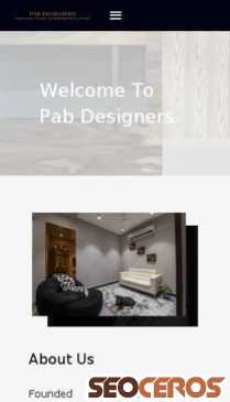 pabdesigners.com mobil vista previa