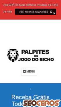 palpitesdojogodobicho.com.br mobil előnézeti kép