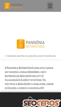 pannoniabutor.hu mobil förhandsvisning