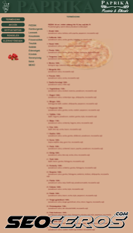 paprika-pizza.hu mobil náhľad obrázku