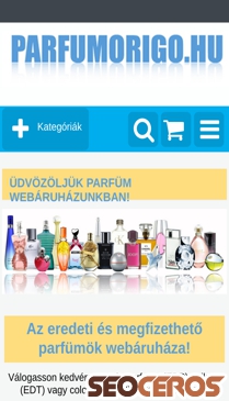 parfumorigo.hu mobil förhandsvisning