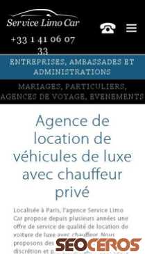 paris-chauffeur-limousine.com/fr/accueil mobil vista previa