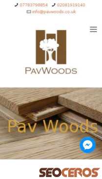 pavwoods.co.uk mobil preview