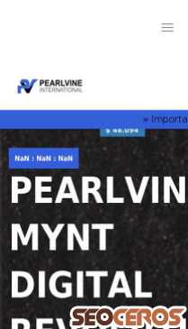 pearlvine.com mobil vista previa
