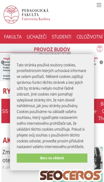 pedf.cuni.cz mobil náhled obrázku