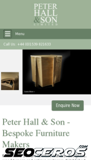 peter-hall.co.uk mobil Vorschau