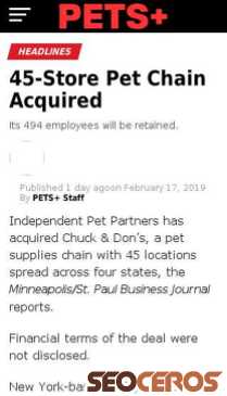 petsplusmag.com/45-store-pet-chain-acquired mobil 미리보기