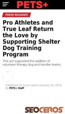 petsplusmag.com/pro-athletes-and-true-leaf-return-the-love-by-supporting-shelter-dog-training-program mobil 미리보기