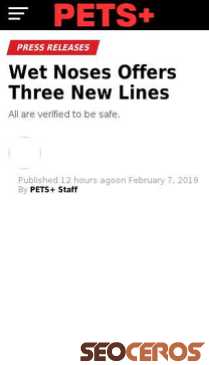 petsplusmag.com/wet-noses-offers-three-new-lines mobil प्रीव्यू 