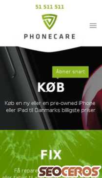 phonecare.dk mobil preview