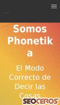 phonetika.com.ar mobil Vista previa