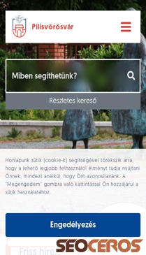 pilisvorosvar.hu mobil előnézeti kép