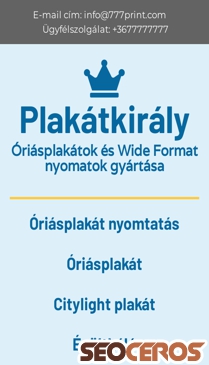plakatkiraly.hu/oriasplakat mobil előnézeti kép