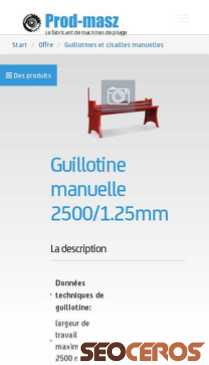 plieuse24.com/offre/guillotines-et-cisailles-manuelles/29-guillotine-manuelle-2500125mm {typen} forhåndsvisning