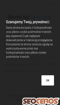 podologia-dabek.pl mobil előnézeti kép