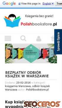 polishbookstore.pl mobil Vista previa