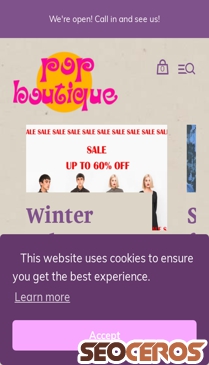 pop-boutique.com mobil előnézeti kép