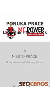 praca.mc-power.sk mobil preview
