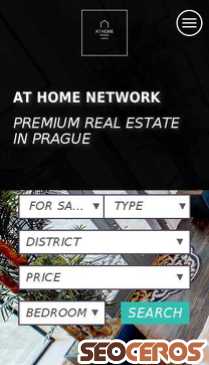prague.athome-network.com mobil Vorschau