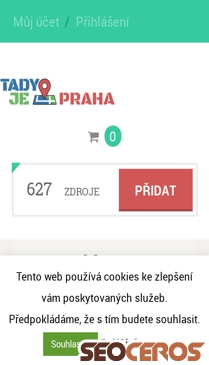 praha.tadyje.cz mobil előnézeti kép