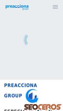 preacciona.com mobil förhandsvisning