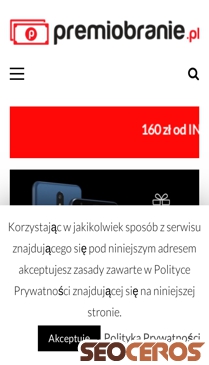 premiobranie.pl mobil előnézeti kép