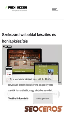 prendesign.hu/referenciak/szekszard-weboldal-keszites-es-honlapkeszites mobil prikaz slike