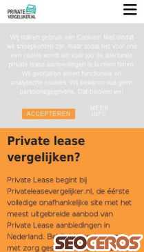 privateleasevergelijker.nl mobil previzualizare