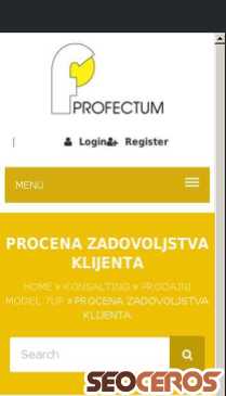 profectum.rs/procena-zadovoljstva-klijenta mobil előnézeti kép