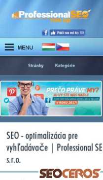 professionalseo.sk mobil preview