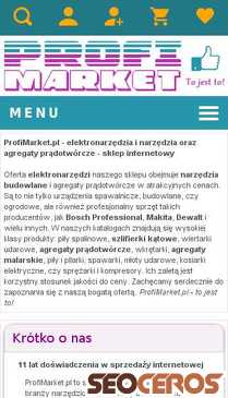 profimarket.pl mobil Vista previa