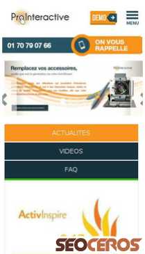 prointeractive.fr mobil preview