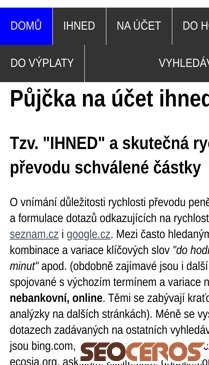 pujcka-ihned-na-ucet.sweb.cz mobil náhled obrázku