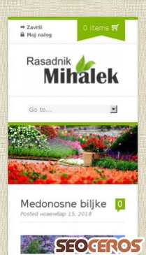 rasadnikmihalek.com/medonosne-biljke mobil előnézeti kép