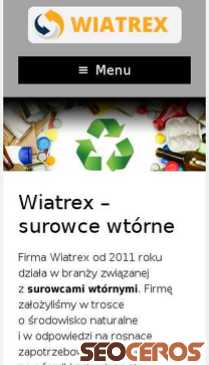 recyklingwiatrex.com.pl mobil előnézeti kép