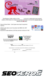 redmonkeycoffee.co.uk mobil Vista previa