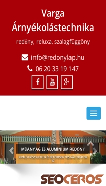 redonylap.hu mobil előnézeti kép