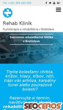 rehabklinik.sk mobil vista previa