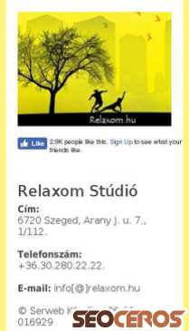 relaxom.hu mobil preview