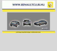 renaultclub.hu mobil előnézeti kép