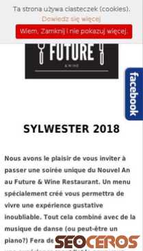 restauracjafuture.pl/fr/imprezy-okolicznosciowe-fr/sylwester-2018 mobil prikaz slike
